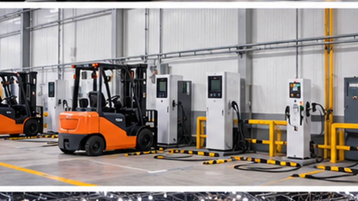 Tổ chức khu vực sạc xe nâng Lithium trong kho: 6 điểm nên chuẩn bị